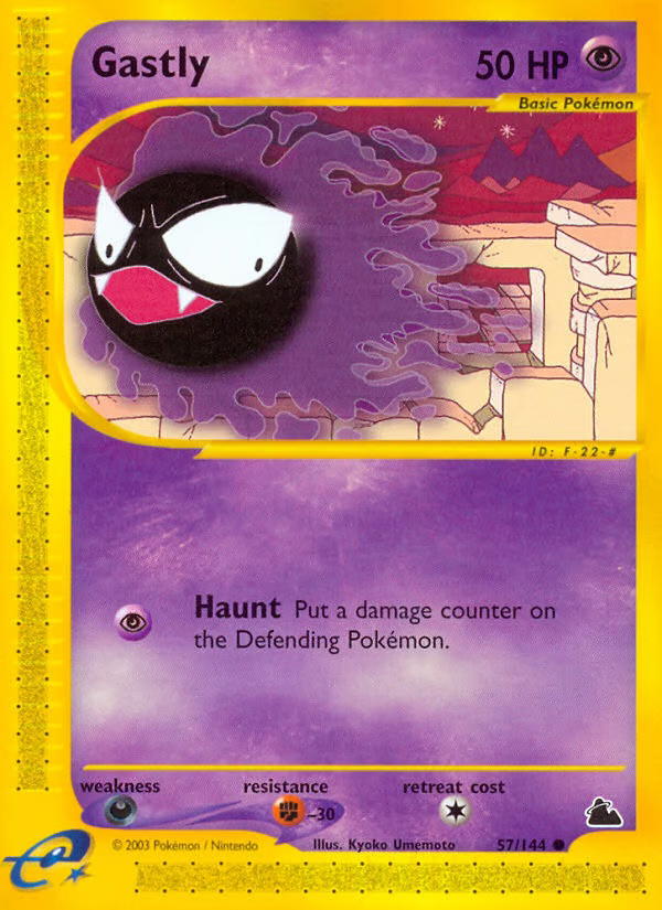 Pokemon Pokemon Gastly C [SK 57/144] E-Card "Skyridge" [ReverseHolo] (EN)