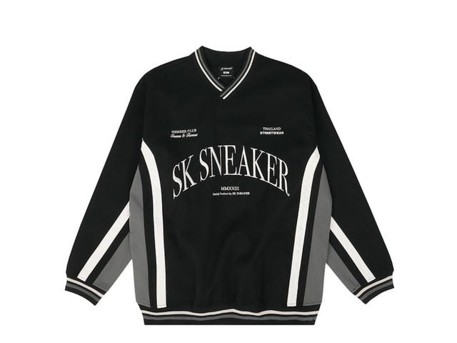 SK SNEAKER SK SNEAKER Baseball Club Long Sleeve Black Jersey - view 1