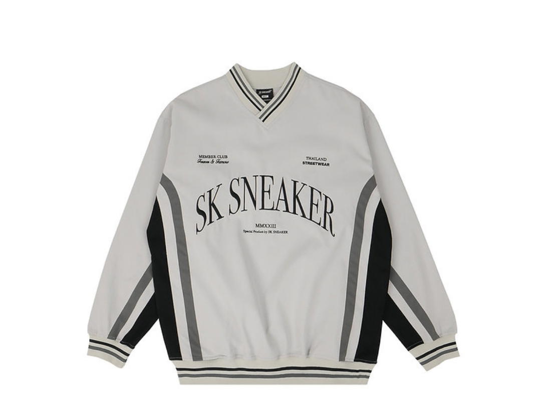 SK SNEAKER SK SNEAKER Baseball Club Long Sleeve Grey Fog Jersey
