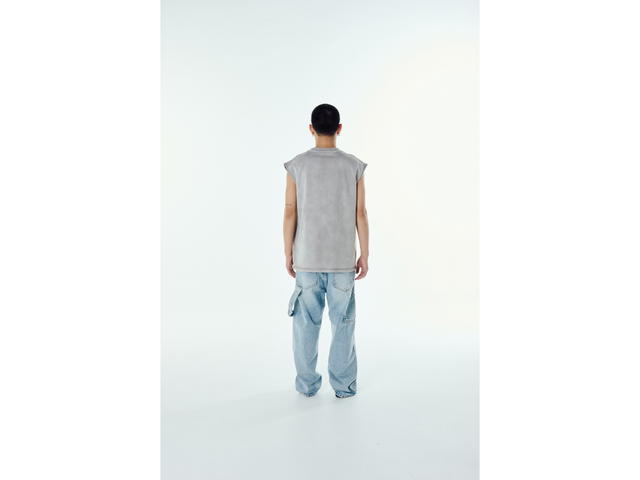 SK SNEAKER SK SNEAKER Basic Logo Vest Grey - view 4