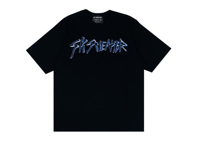 SK SNEAKER SK SNEAKER Blue Mistletoe Black Tee - view 1