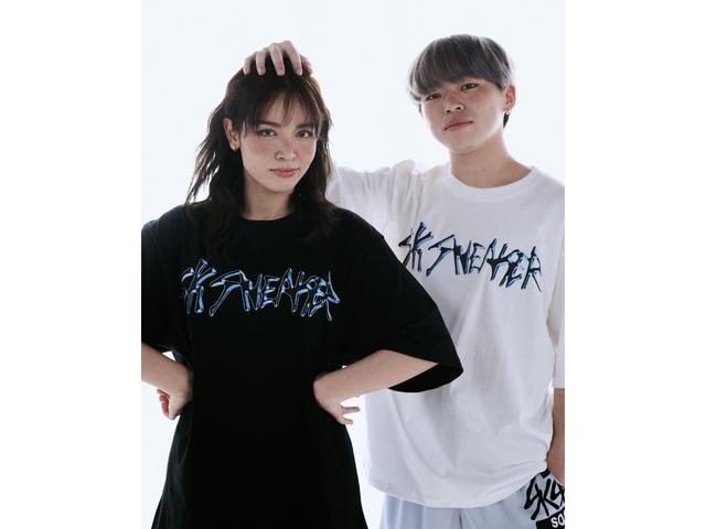 SK SNEAKER SK SNEAKER Blue Mistletoe Black Tee - view 3