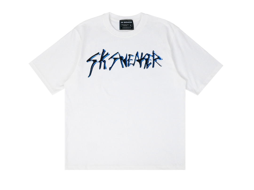 SK SNEAKER SK SNEAKER Blue Mistletoe White Tee