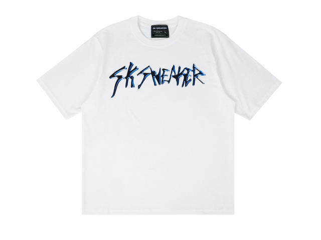 SK SNEAKER SK SNEAKER Blue Mistletoe White Tee - view 1