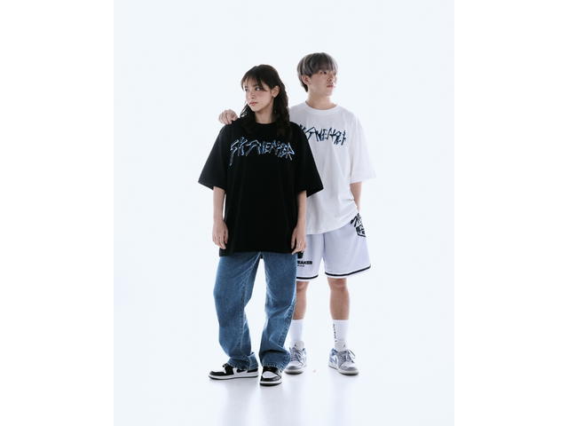 SK SNEAKER SK SNEAKER Blue Mistletoe White Tee - view 3