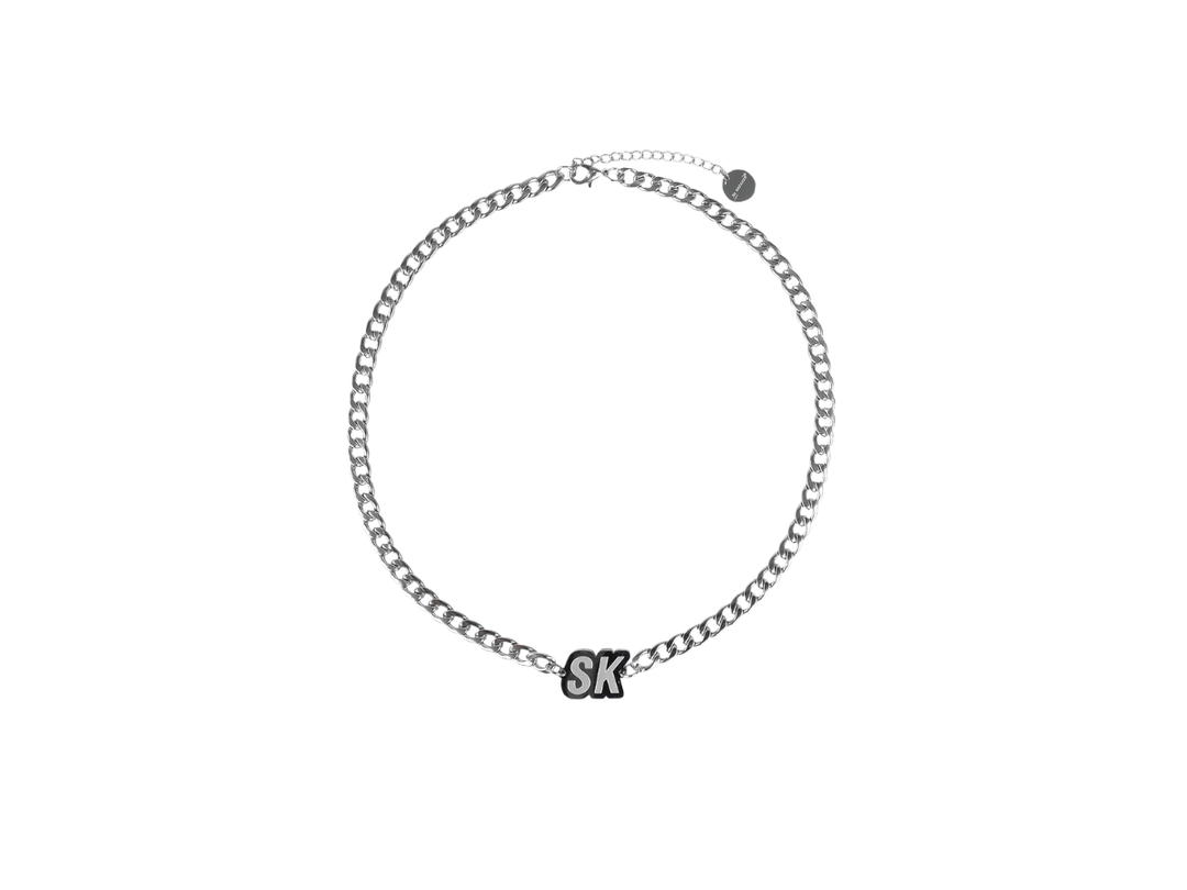SK SNEAKER SK SNEAKER Chrome Logo Chain Choker