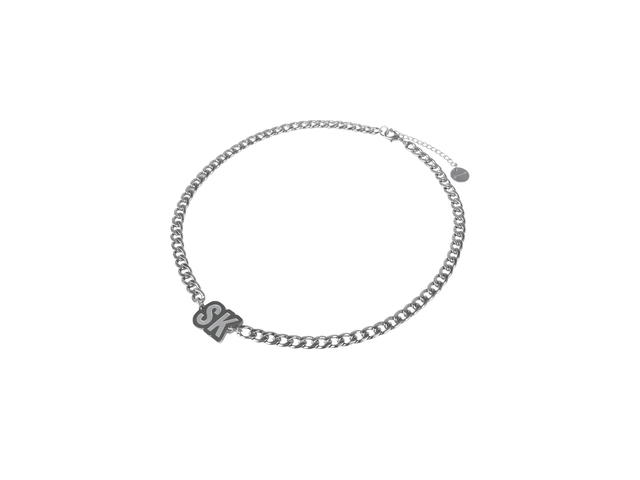 SK SNEAKER SK SNEAKER Chrome Logo Chain Choker - view 2