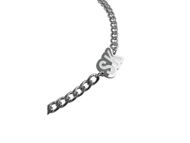 SK SNEAKER SK SNEAKER Chrome Logo Chain Choker - view 3