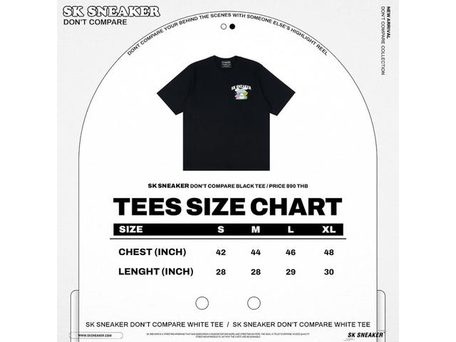 SK SNEAKER SK SNEAKER Don't Compare Black Tee - view 5