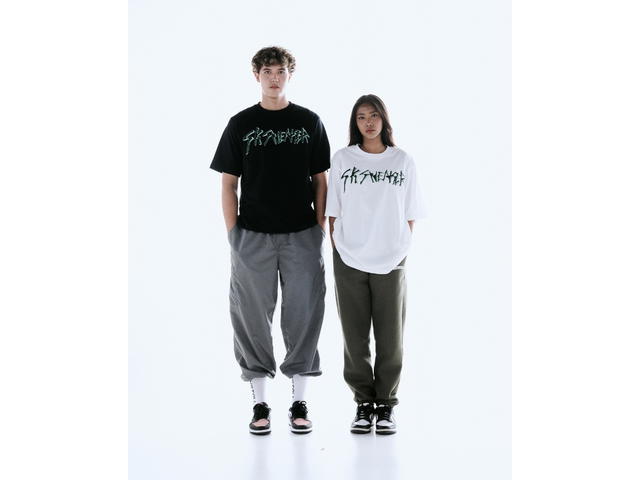 SK SNEAKER SK SNEAKER Green Mistletoe Black Tee - view 3