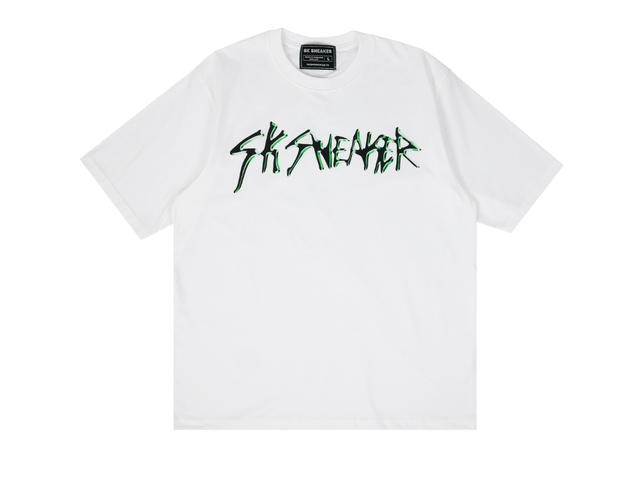 SK SNEAKER SK SNEAKER Green Mistletoe White Tee - view 1