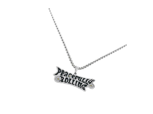 SK SNEAKER SK SNEAKER Peaceful Logo Necklace - view 2