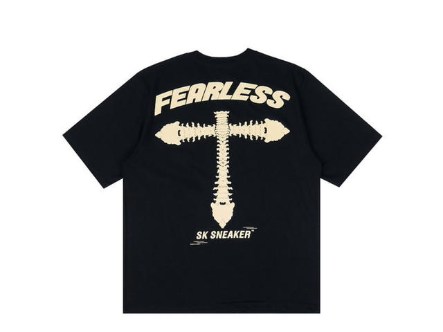SK SNEAKER SK SNEAKER X Fearless Bone Black Tee - view 2