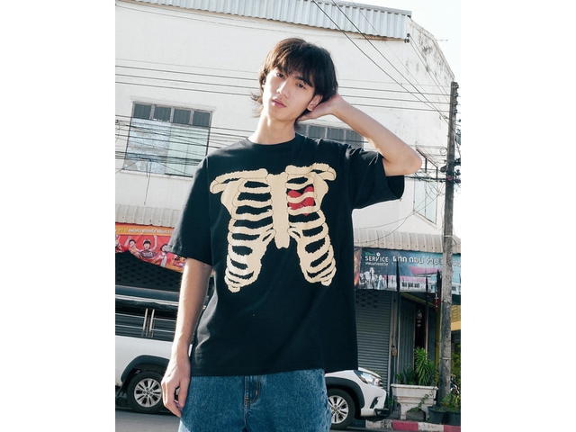 SK SNEAKER SK SNEAKER X Fearless Bone Black Tee - view 3