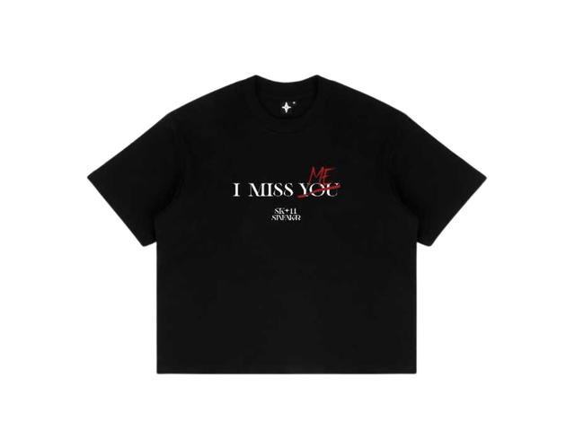 SK SNEAKER SK SNEAKER ELS "I MISS ME" BLACK TEE - view 2