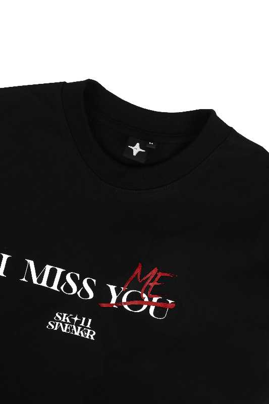 SK SNEAKER SK SNEAKER ELS "I MISS ME" BLACK TEE - view 4