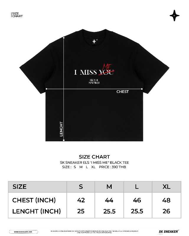 SK SNEAKER SK SNEAKER ELS "I MISS ME" BLACK TEE - view 5