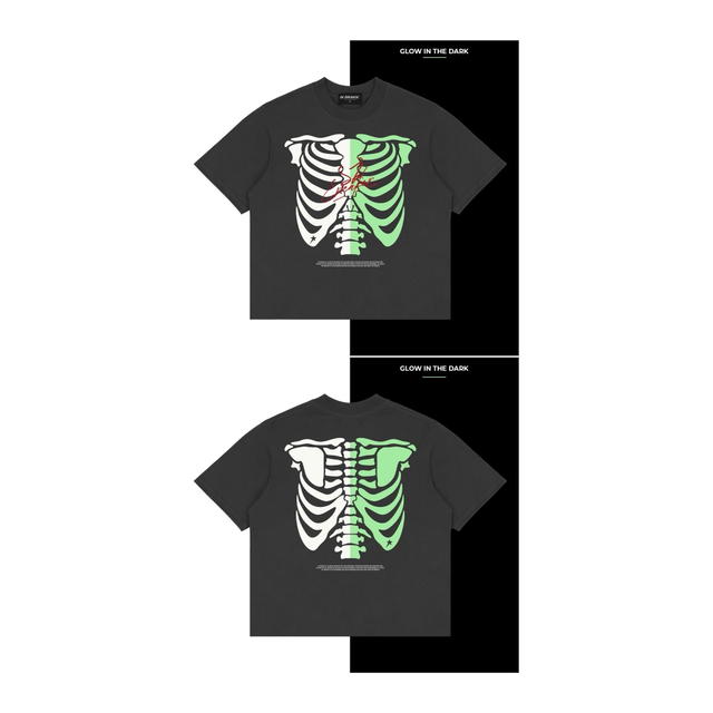SK SNEAKER SK SNEAKER INNER ARMOR GROW IN THE DARK GREY TEE - view 7