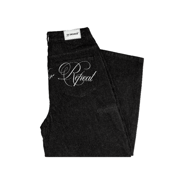 SK SNEAKER SK SNEAKER SKN Made For Repeat Balloon Baggy Jean Black - view 7