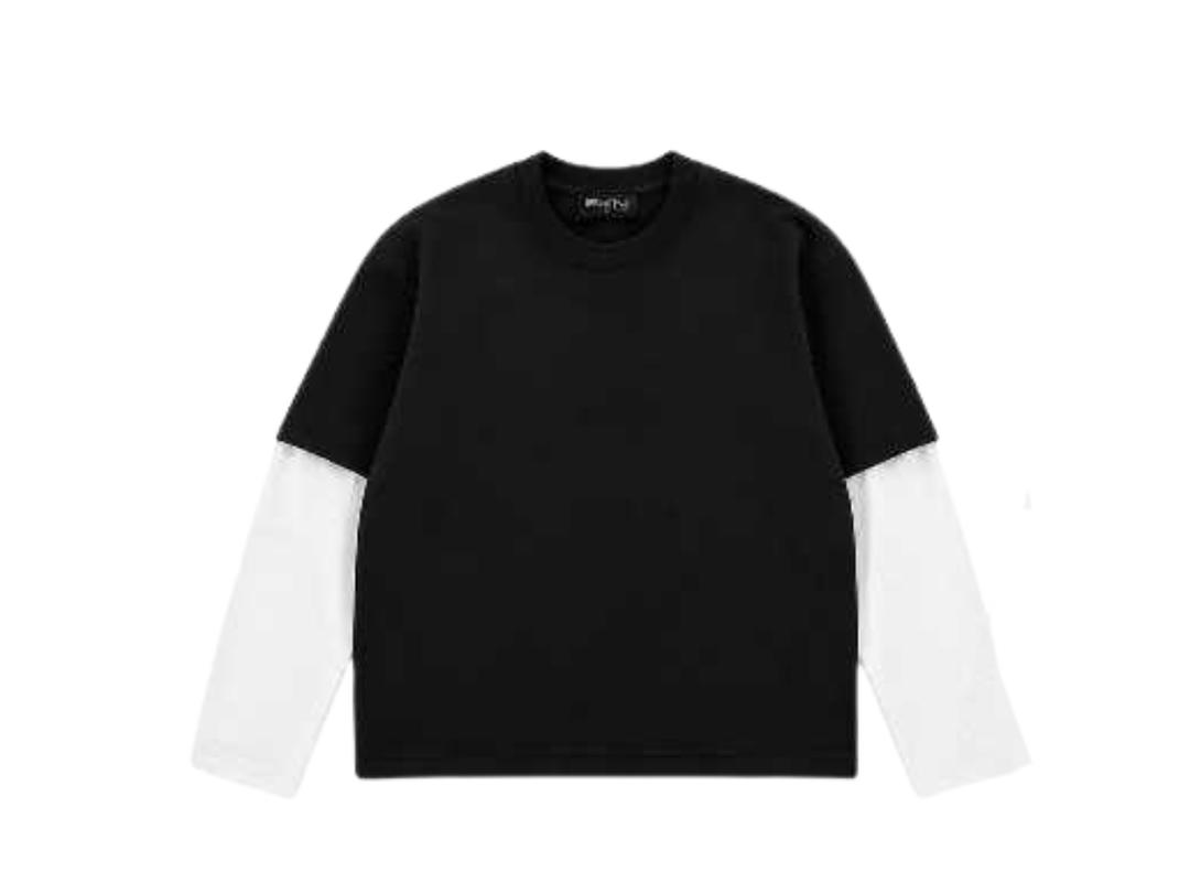 SK SNEAKER SK SNEAKER SKN Standard Layer 01 Long Seeeve Black