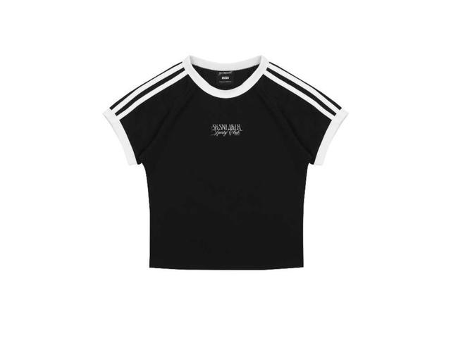 SK SNEAKER SK SNEAKER SPORTY CLUB BABY TEE BLACK - view 1