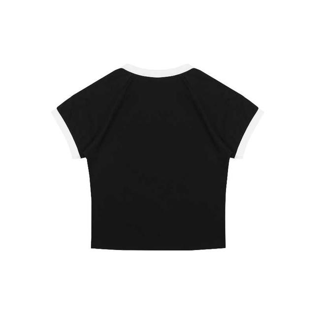 SK SNEAKER SK SNEAKER SPORTY CLUB BABY TEE BLACK - view 2