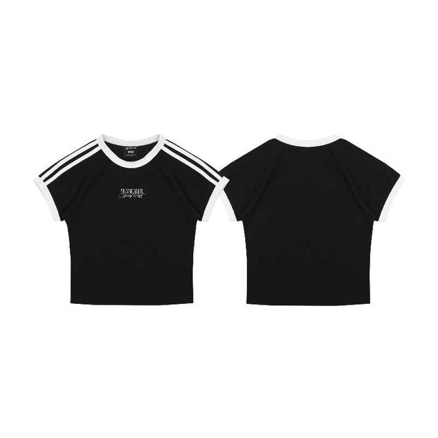SK SNEAKER SK SNEAKER SPORTY CLUB BABY TEE BLACK - view 3
