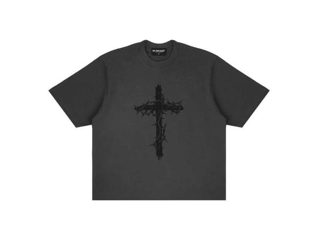 SK SNEAKER SK SNEAKER THORNS CROSS GREY TEE - view 1