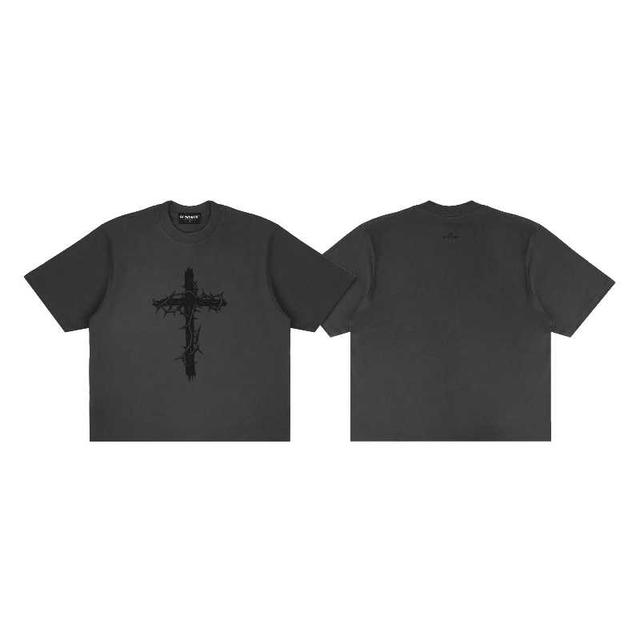 SK SNEAKER SK SNEAKER THORNS CROSS GREY TEE - view 3