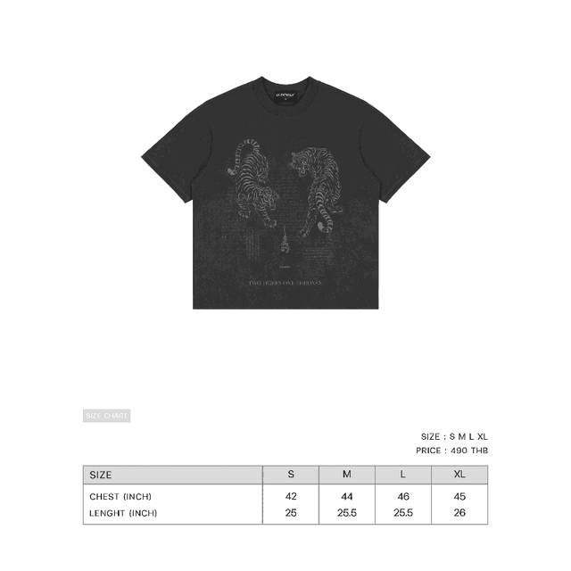 SK SNEAKER Sk Sneaker Two Tigers Grey Tee - view 3