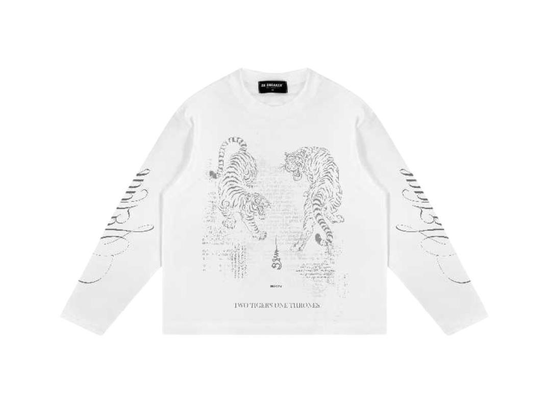 SK SNEAKER Sk Sneaker Two Tigers White Long Sleeve