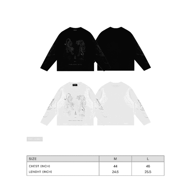 SK SNEAKER Sk Sneaker Two Tigers White Long Sleeve - view 3