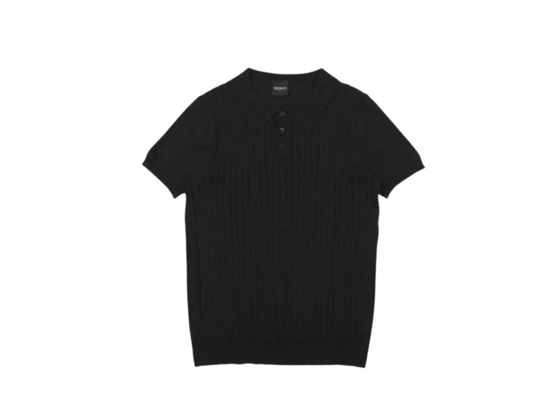 SK SNEAKER SK SNEAKER YEON.CO Basic Polo Black Shirts