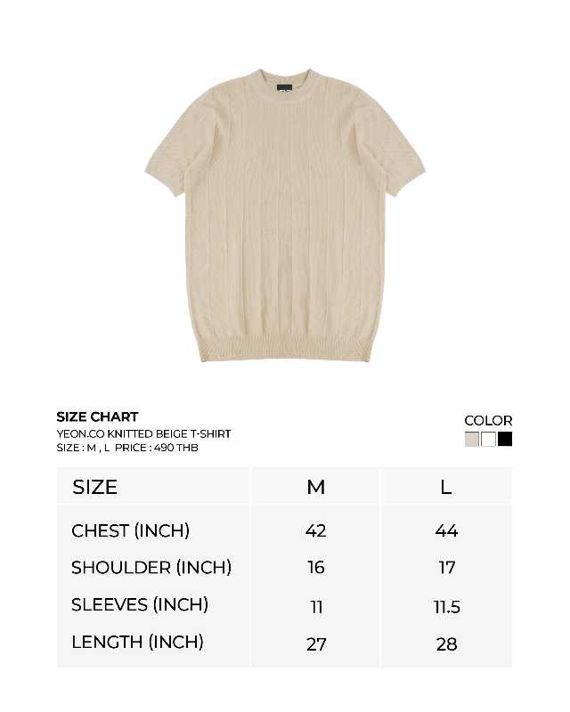 SK SNEAKER SK SNEAKER YEON.CO Knitted Beige T-Shirt - view 5