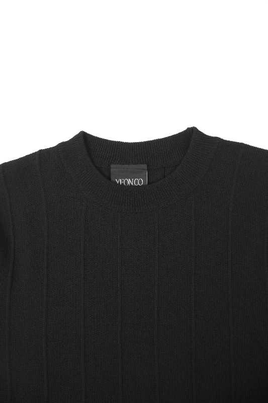 SK SNEAKER SK SNEAKER YEON.CO Knitted Black T-Shirt - view 3
