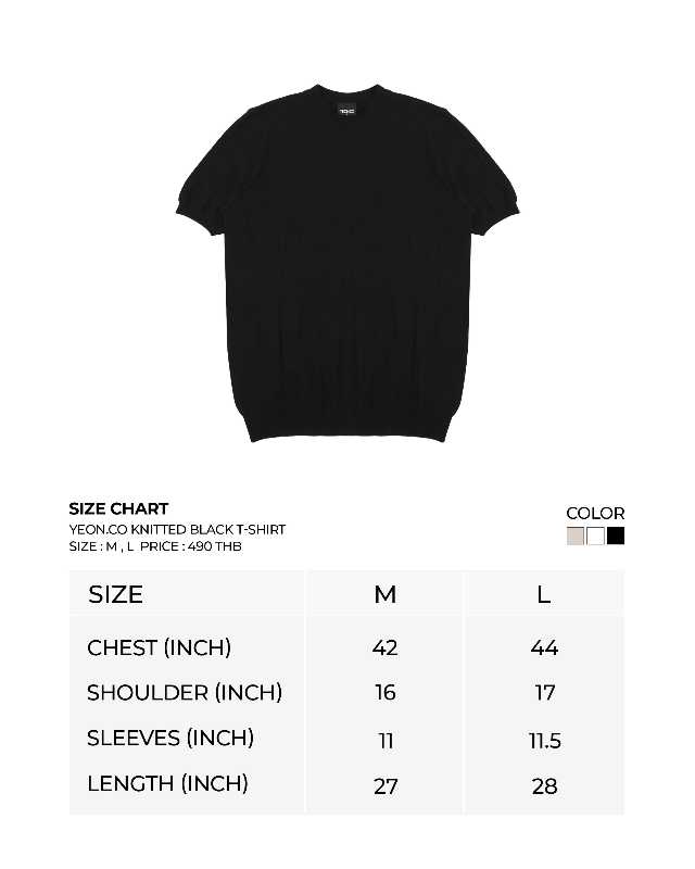 SK SNEAKER SK SNEAKER YEON.CO Knitted Black T-Shirt - view 5