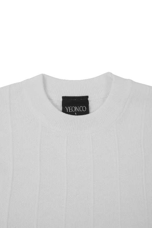 SK SNEAKER SK SNEAKER YEON.CO Knitted White T-Shirt - view 5