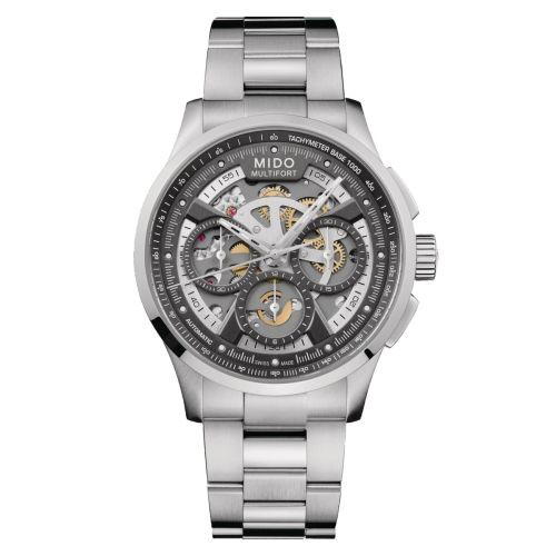 Mido Mido Multifort Chronograph Skeleton Stasinless Steel / Black / Bracelet