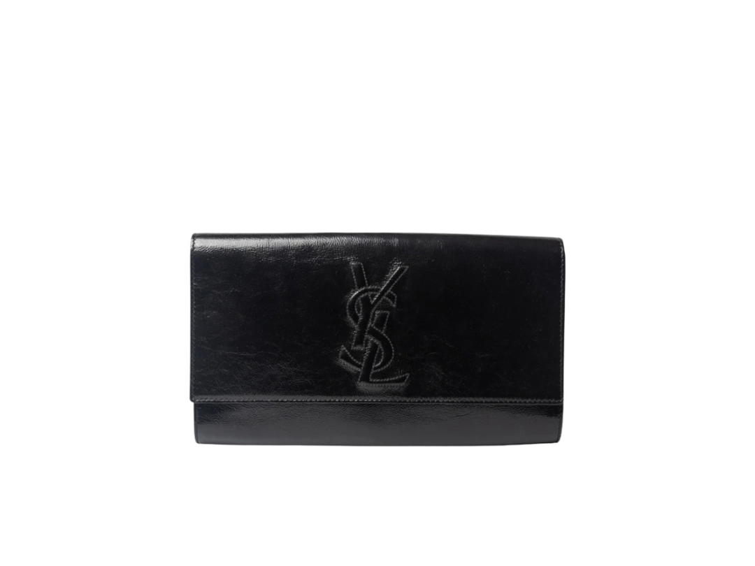 Saint Laurent Saint Laurent Belle De Jour Flap Clutch Black
