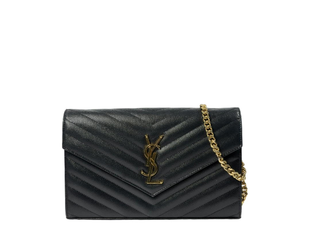 Saint Laurent Saint Laurent Classic Cassandre Clutch Bag Black