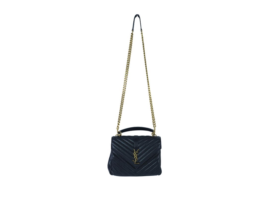 Saint Laurent Saint Laurent College Chain Bag Black