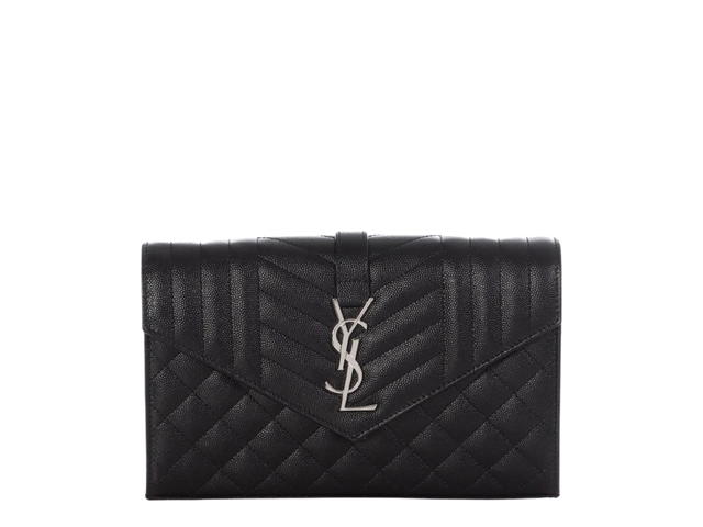 Saint Laurent Saint Laurent Envelope Chain Wallet Black - view 1