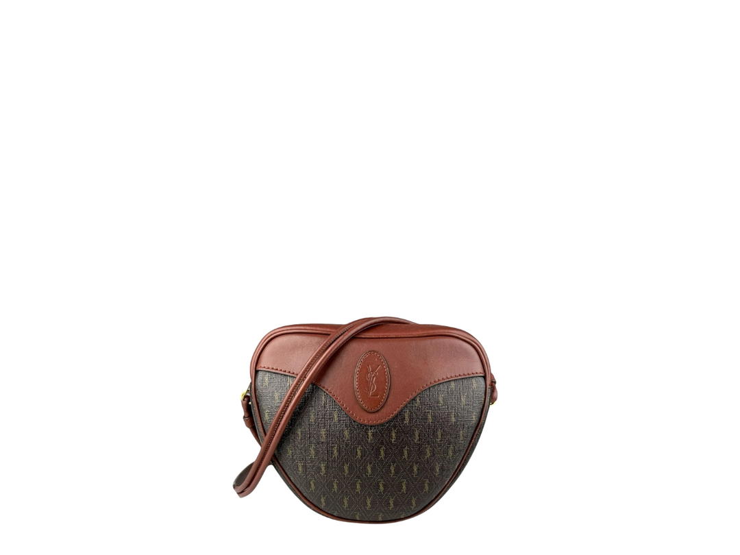 Saint Laurent Saint Laurent Le Monogramme Coeur Shoulder Bag Brown