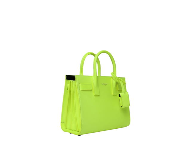Saint Laurent Saint Laurent Nano Sac de Jour Top Handle Bag Neon Yellow - view 2