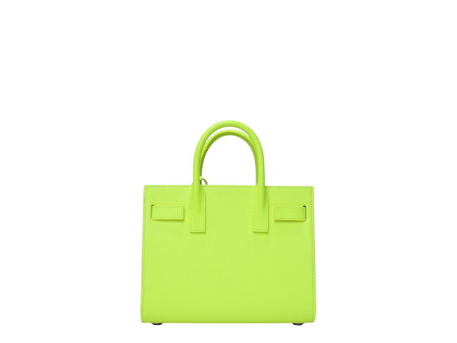 Saint Laurent Saint Laurent Nano Sac de Jour Top Handle Bag Neon Yellow - view 3