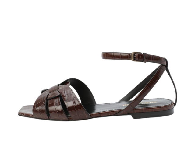 Saint Laurent Saint Laurent Tribute 05 Ankle Strap Sandals Brown (W) - view 2