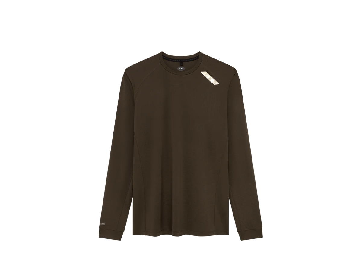 SOAR Running SOAR Running Long Sleeve Tech T Dark Brown