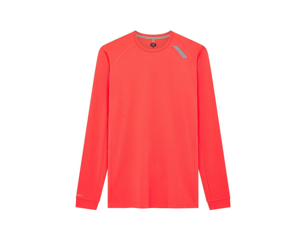 SOAR Running SOAR Running Long Sleeve Tech T Fluro Coral