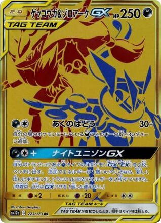 Pokemon Pokemon Greninja & Zoroark-GX UR [SM12a 223/173] Sun & Moon "TAG TEAM GX: Tag All Stars" (JP)