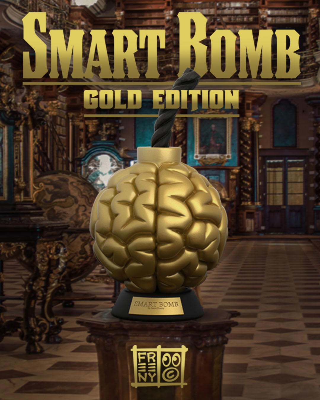 Mighty Jaxx Smart Bomb ft. Jason Freeny (Gold Edition) by Mighty Jaxx